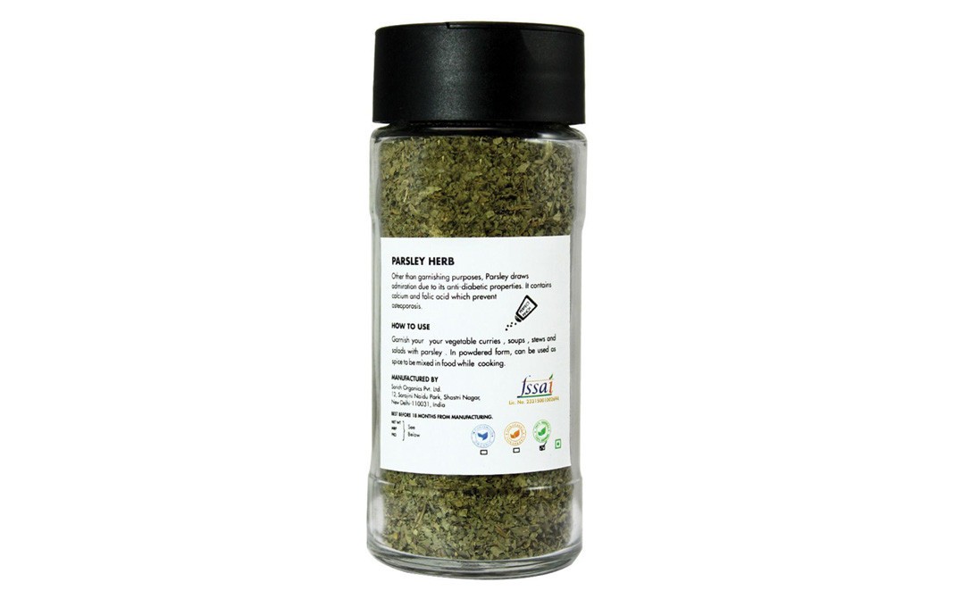 Sorich Organics Parsley    Glass Bottle  25 grams